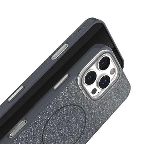 iPhone 13 Glitter Thin Cover - MagSafe Kompatibel - Sort