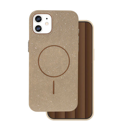 iPhone 11 Glitter Thin Cover - MagSafe Kompatibel - Brun