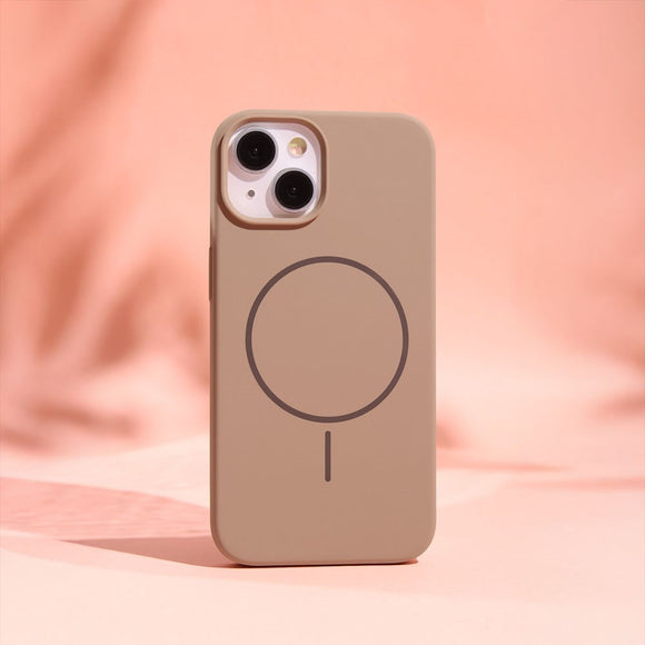iPhone 17e / 16e Silicone Thin Cover - MagSafe Kompatibel - Brun