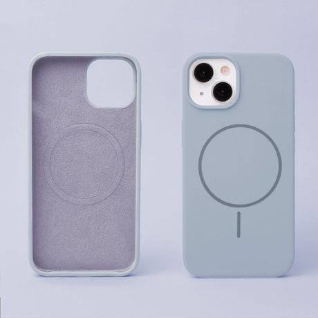 iPhone 17e / 16e Silicone Thin Cover - MagSafe Kompatibel - Lyseblå