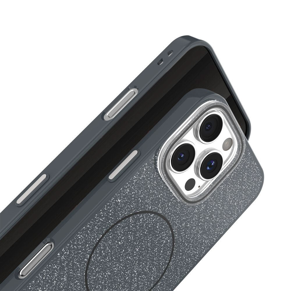 iPhone 17e / 16e TFO Glitter Thin Cover - MagSafe Kompatibel - Sort