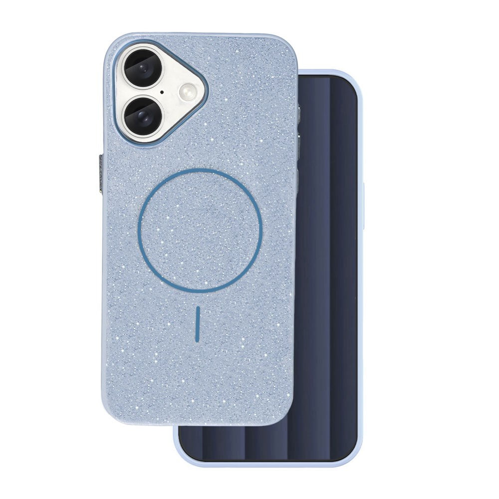 iPhone 17e / 16e TFO Glitter Thin Cover - MagSafe Kompatibel - Blå
