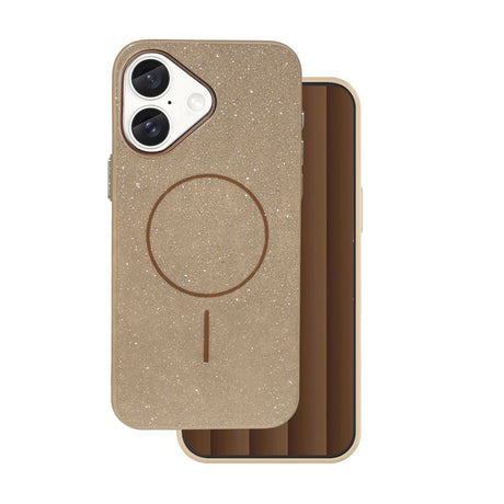 iPhone 17 TFO Glitter Thin Cover - MagSafe Kompatibel - Brun