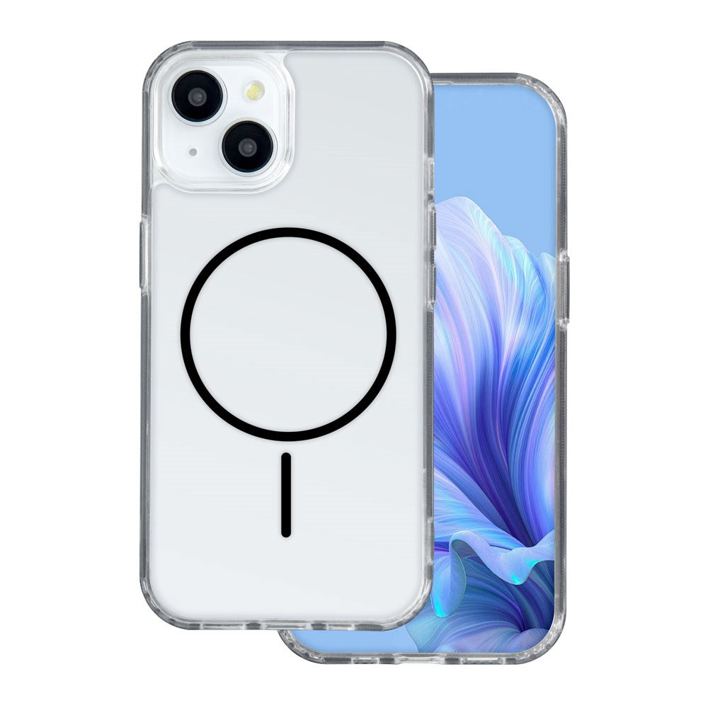 iPhone 17 TFO Anti-Shock Thin Cover - MagSafe Kompatibel - Gennemsigtig / Sort