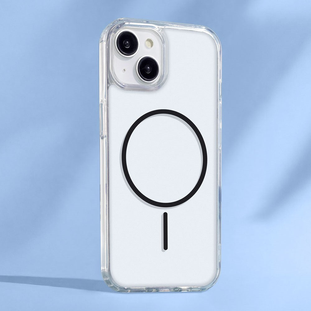 iPhone 17 TFO Anti-Shock Thin Cover - MagSafe Kompatibel - Gennemsigtig / Sort