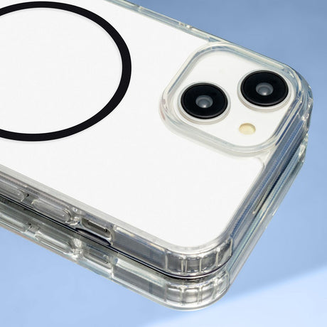 iPhone 17 TFO Anti-Shock Thin Cover - MagSafe Kompatibel - Gennemsigtig / Sort