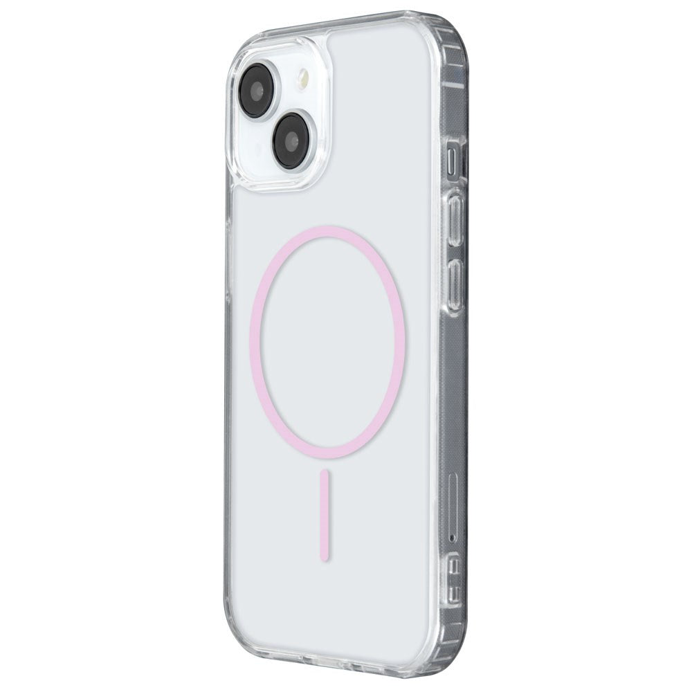 iPhone 17 TFO Anti-Shock Thin Cover - MagSafe Kompatibel - Gennemsigtig / Lyserød