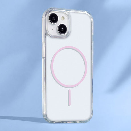 iPhone 17 TFO Anti-Shock Thin Cover - MagSafe Kompatibel - Gennemsigtig / Lyserød