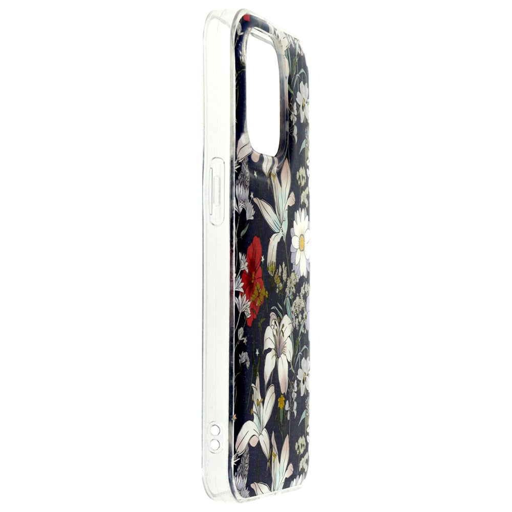 iPhone 17 Pro TFO Glow Glam Cover - Blå / Blomster