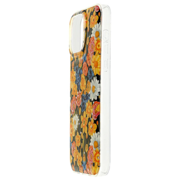 iPhone 17 Pro TFO Glow Glam Cover - Orange / Blomster