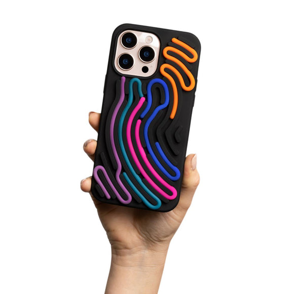 iPhone 16 Pro Max TFO DIY Snake Silikone Cover - Sort
