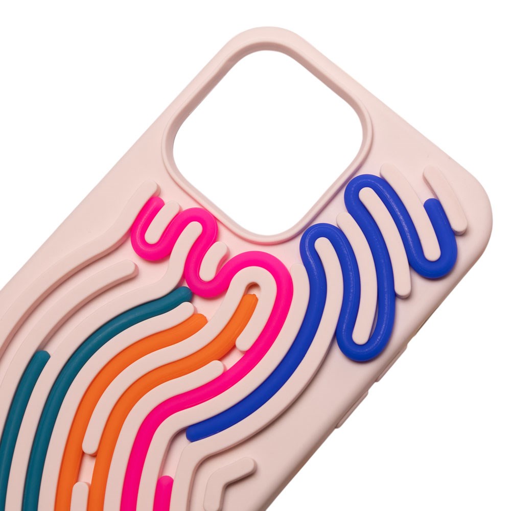 iPhone 17 Pro TFO DIY Snake Silikone Cover - Lyserød
