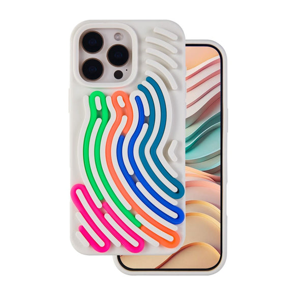 iPhone 16 Pro Max TFO DIY Snake Silikone Cover - Beige