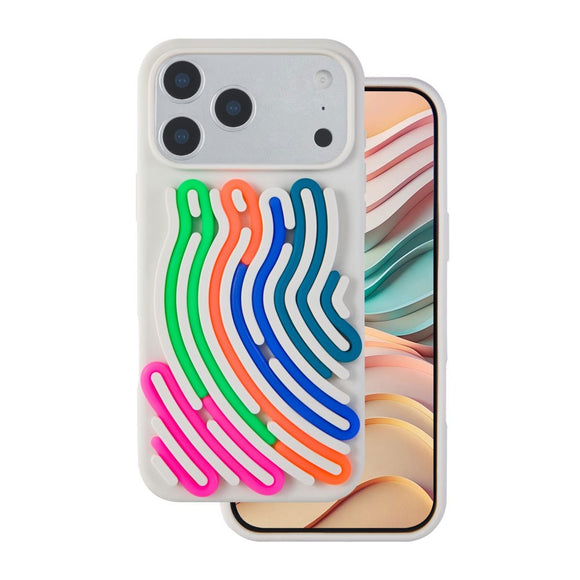 iPhone 17 Pro TFO DIY Snake Silikone Cover - Beige