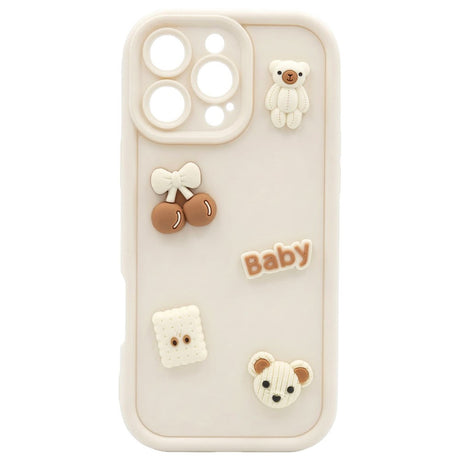 iPhone 13 TFO Ultra Trendy 3D Cover - Beige Bear