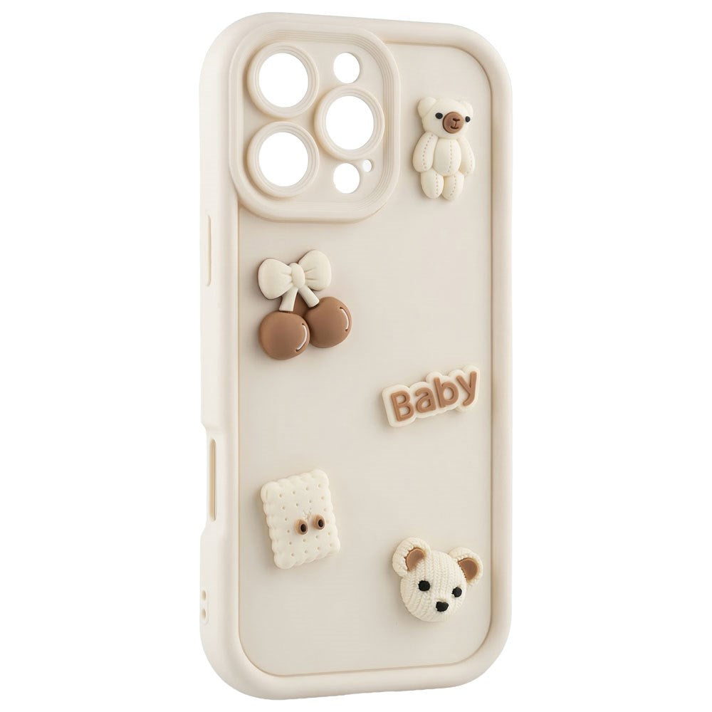 iPhone 17 TFO Ultra Trendy 3D Cover - Beige Bear