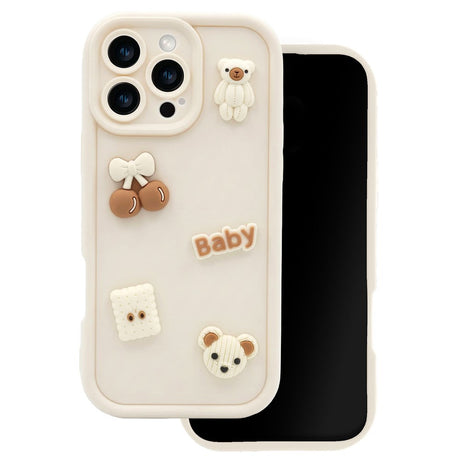 Samsung Galaxy S25 TFO Ultra Trendy 3D Cover - Beige Bear