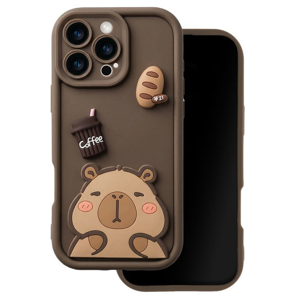 iPhone 17e / 16e TFO Ultra Trendy 3D Cover - Brown Capybara