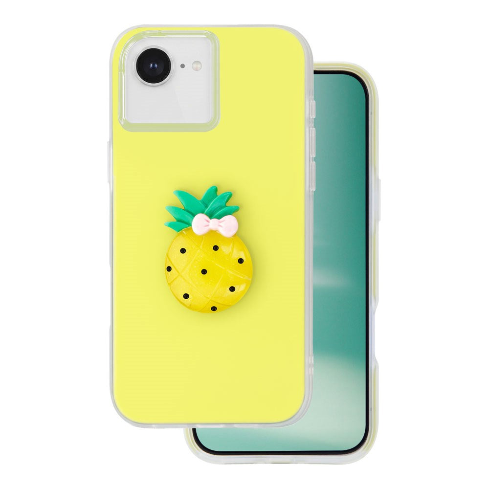 iPhone 17e / 16e TFO 3D Frugt Cover - Ananas