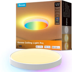 Govee Round Smart Ceiling Light - 15" - Hvid