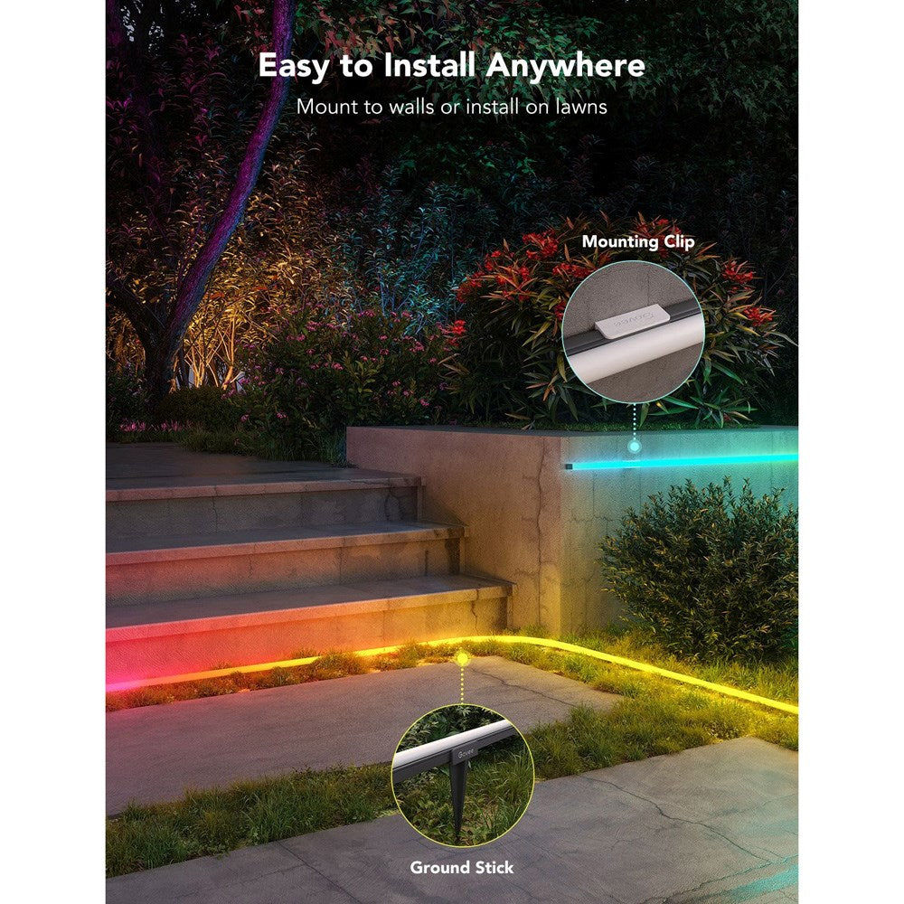 Govee Outdoor Neon Rope Light - 10m - Sort