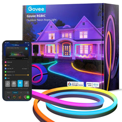 Govee Outdoor Neon Rope Light - 10m - Sort