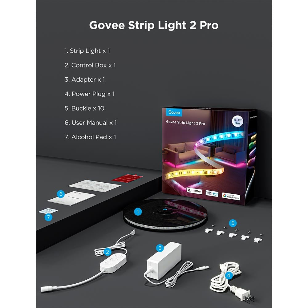 Govee Strip Light 2 Pro - 5m