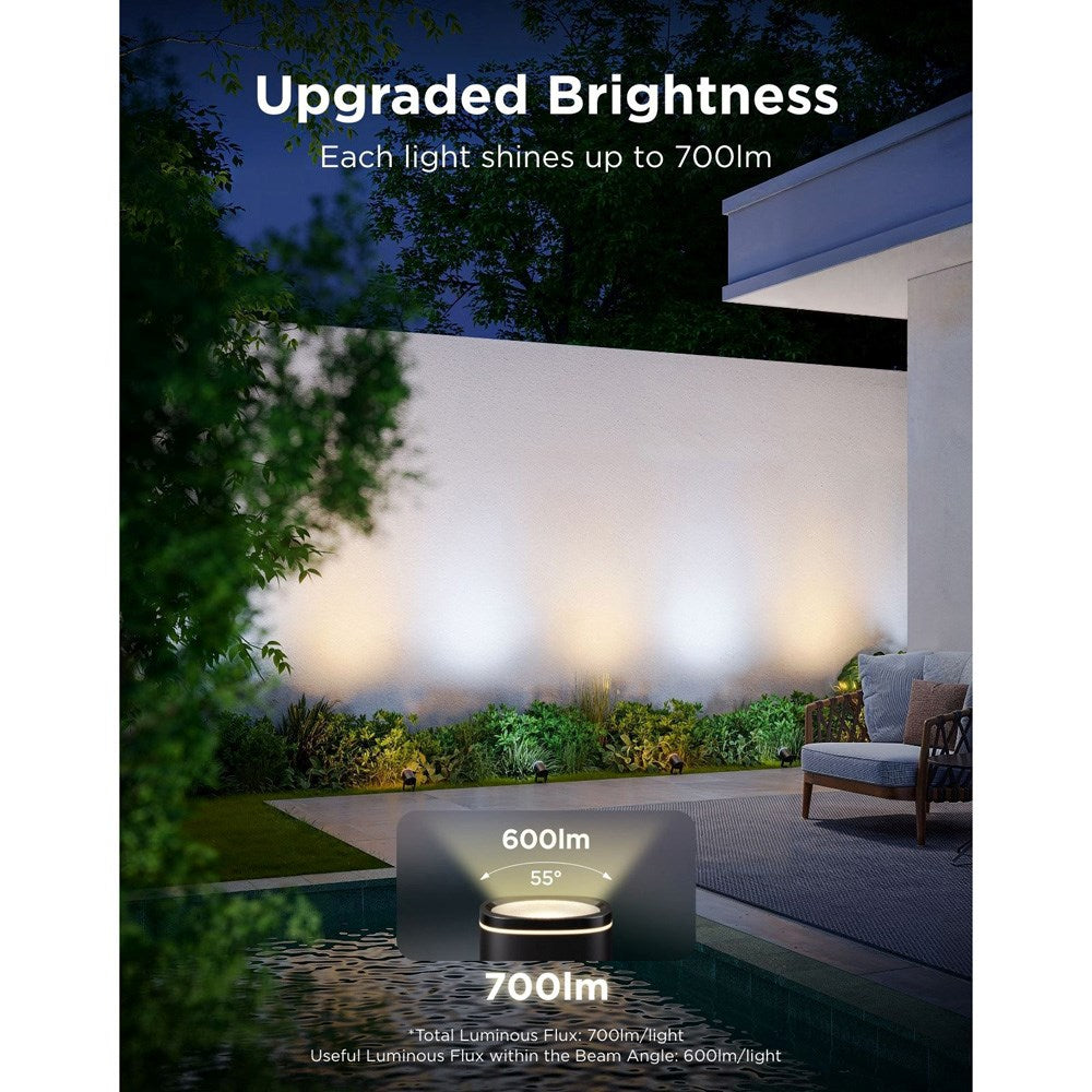 Govee Outdoor Spotlights m. Multimontering - 2 stk. - Sort