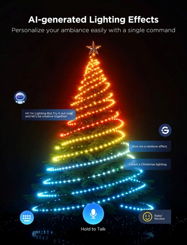 Govee Julelys String RGB LED-Lys - 20M - Grøn