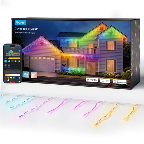 Govee Icicle Udendørs LED-Lyskæde - 10M - Hvid