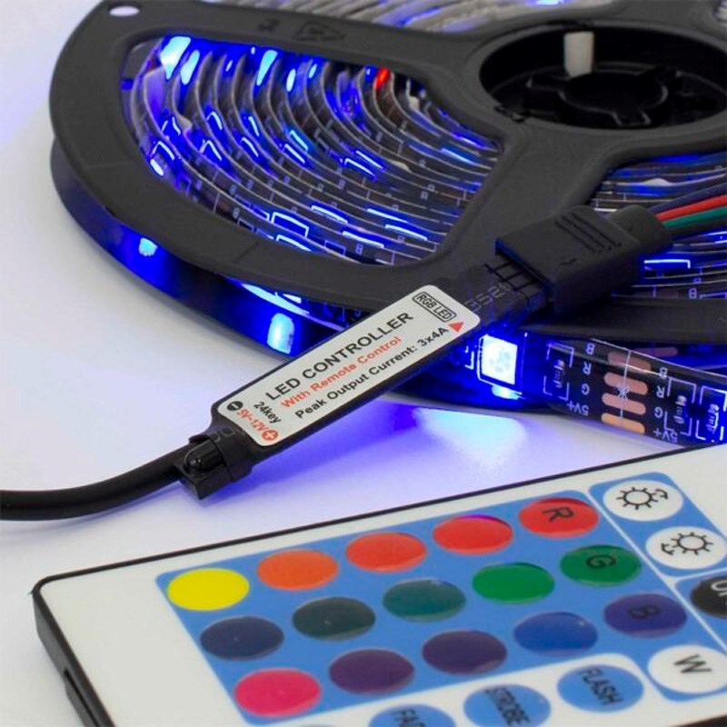 White Shark HELIOS Gaming LED Lysstrimmel - 3m - Sort