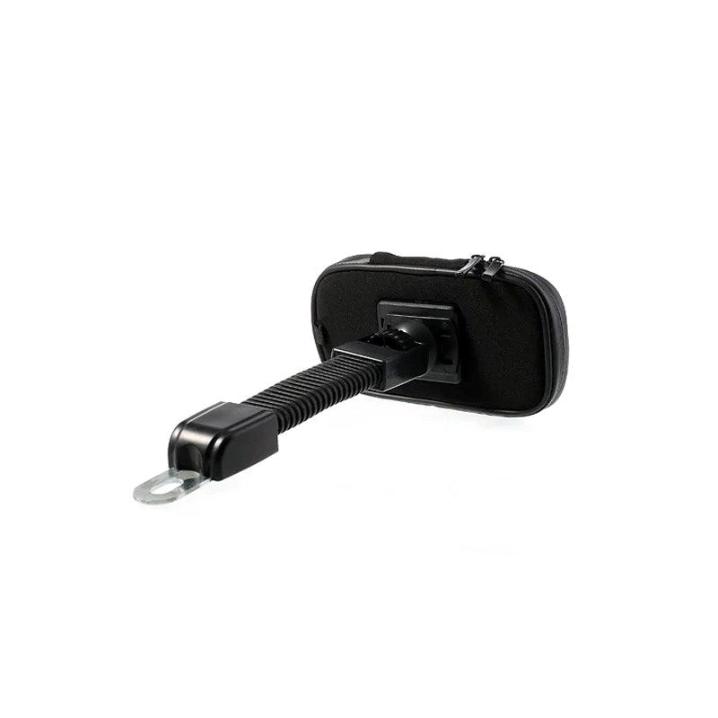 Vandtæt Roterende Mobilholder til Motorcykelstyr - Størrelse 14.5 x 7.5 cm - Sort