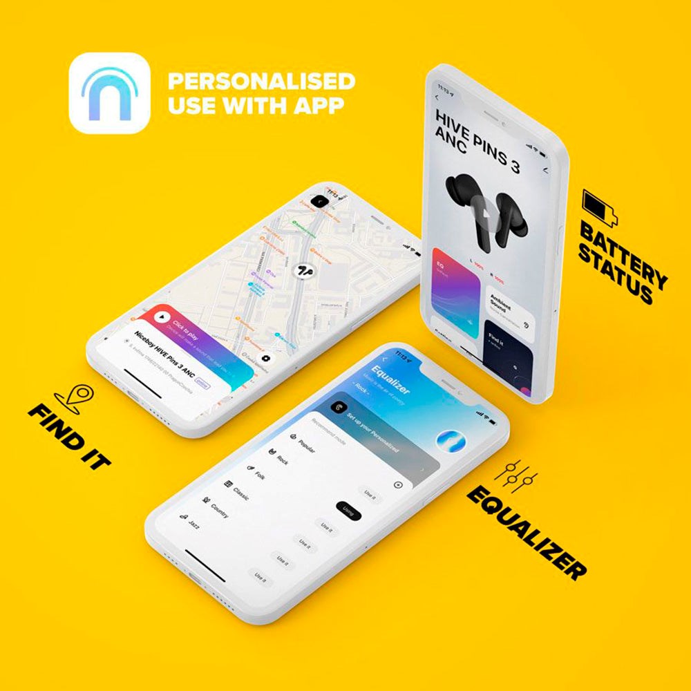 Niceboy HIVE Pins ANC 3 True Wireless In-Ear Headset - Hvid