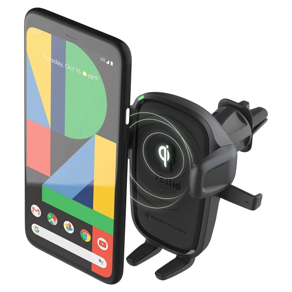 Mobilholder Til Bil med Trådløs Opladning iOttie - Til Ventilation / CD-Slot - Sort
