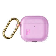 iDeal of Sweden AirPods (4. Gen.) Clear Case m. Karabinhage - Light Pink