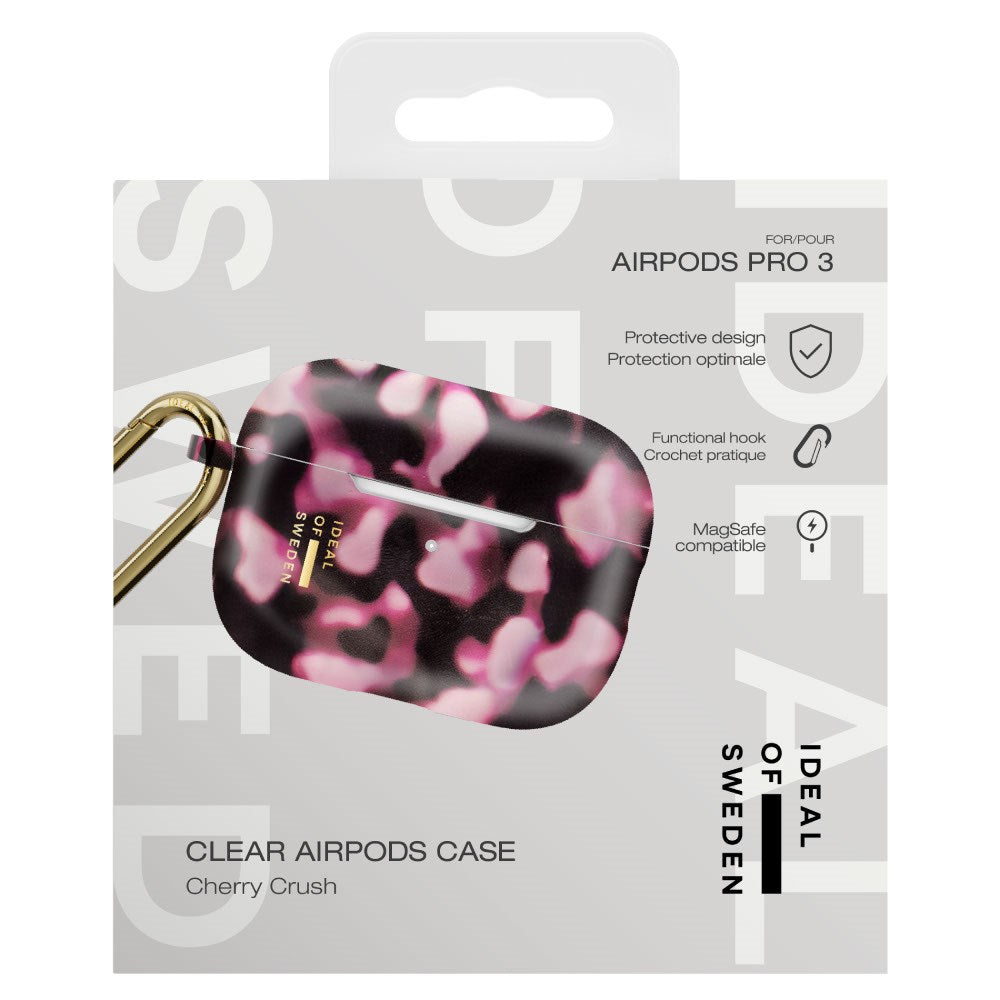 iDeal of Sweden AirPods Pro (3. Gen.) Clear Case m. Karabinhage - Cherry Crush