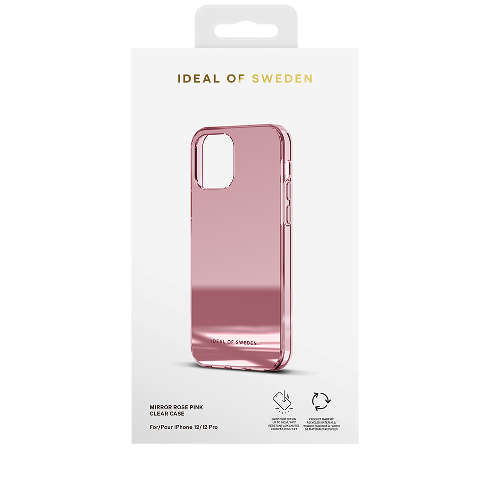 iDeal Of Sweden iPhone 12 Pro / 12 Mirror Case - Mirror Rose Pink