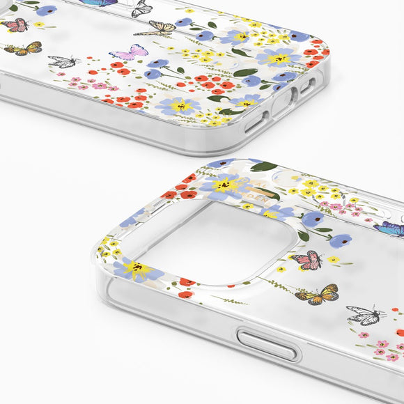 iDeal Of Sweden iPhone 17e / 16e / 15 / 14 / 13 Clear Case - Artistic Garden