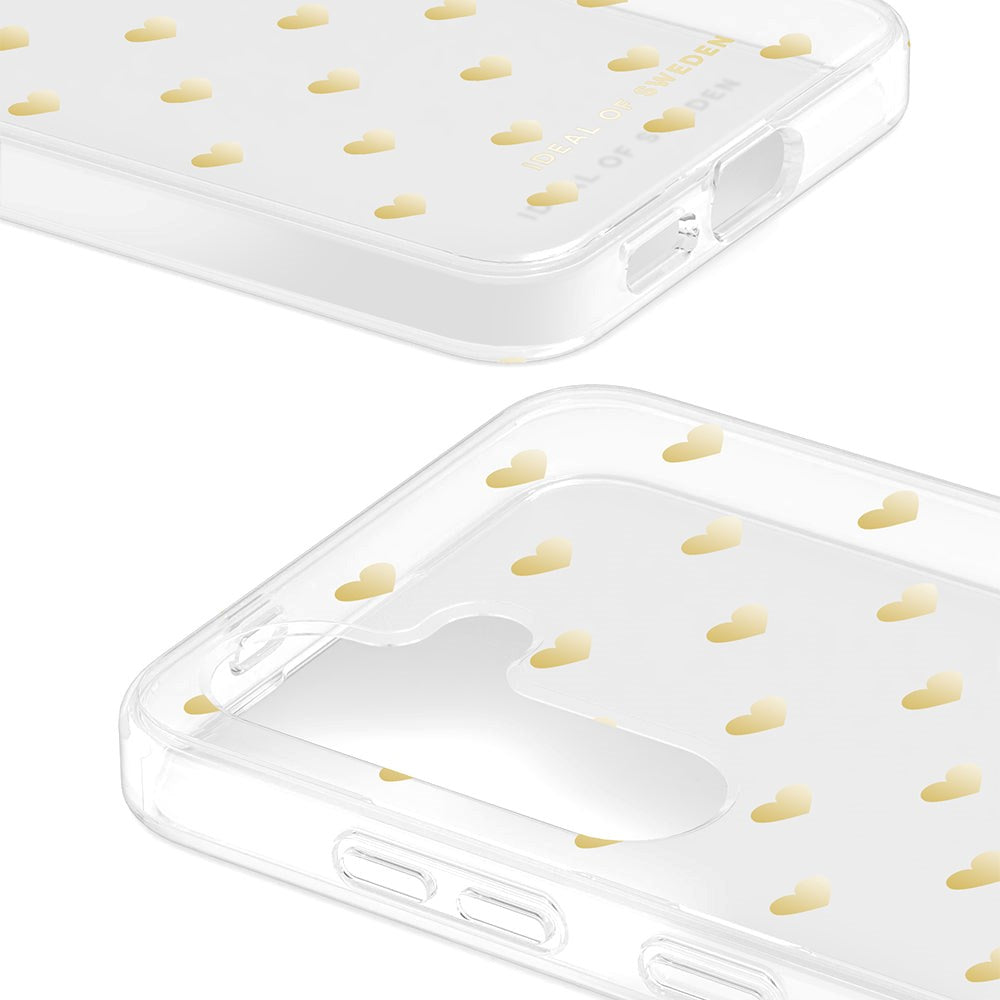 iDeal Of Sweden Samsung Galaxy S24 Clear Case - Golden Hearts
