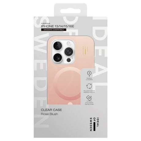 iDeal Of Sweden iPhone 17e / 16e / 15 / 14 / 13 Clear Case - MagSafe Kompatibel - Rose Blush