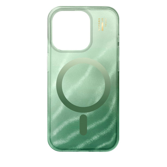 iPhone 15 Pro iDeal Of Sweden Clear Case - MagSafe Kompatibel - Sage Green