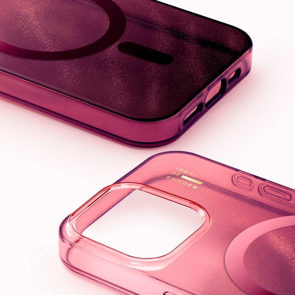 iDeal Of Sweden iPhone 15 Pro Clear Case - MagSafe Kompatibel - Cherry Lacquer