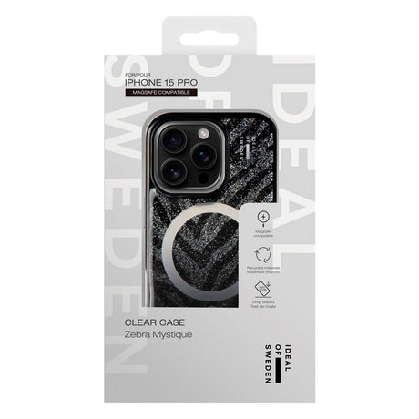 iDeal Of Sweden iPhone 17e / 16e / 15 / 14 / 13 Clear Case - MagSafe Kompatibel - Zebra Mystique