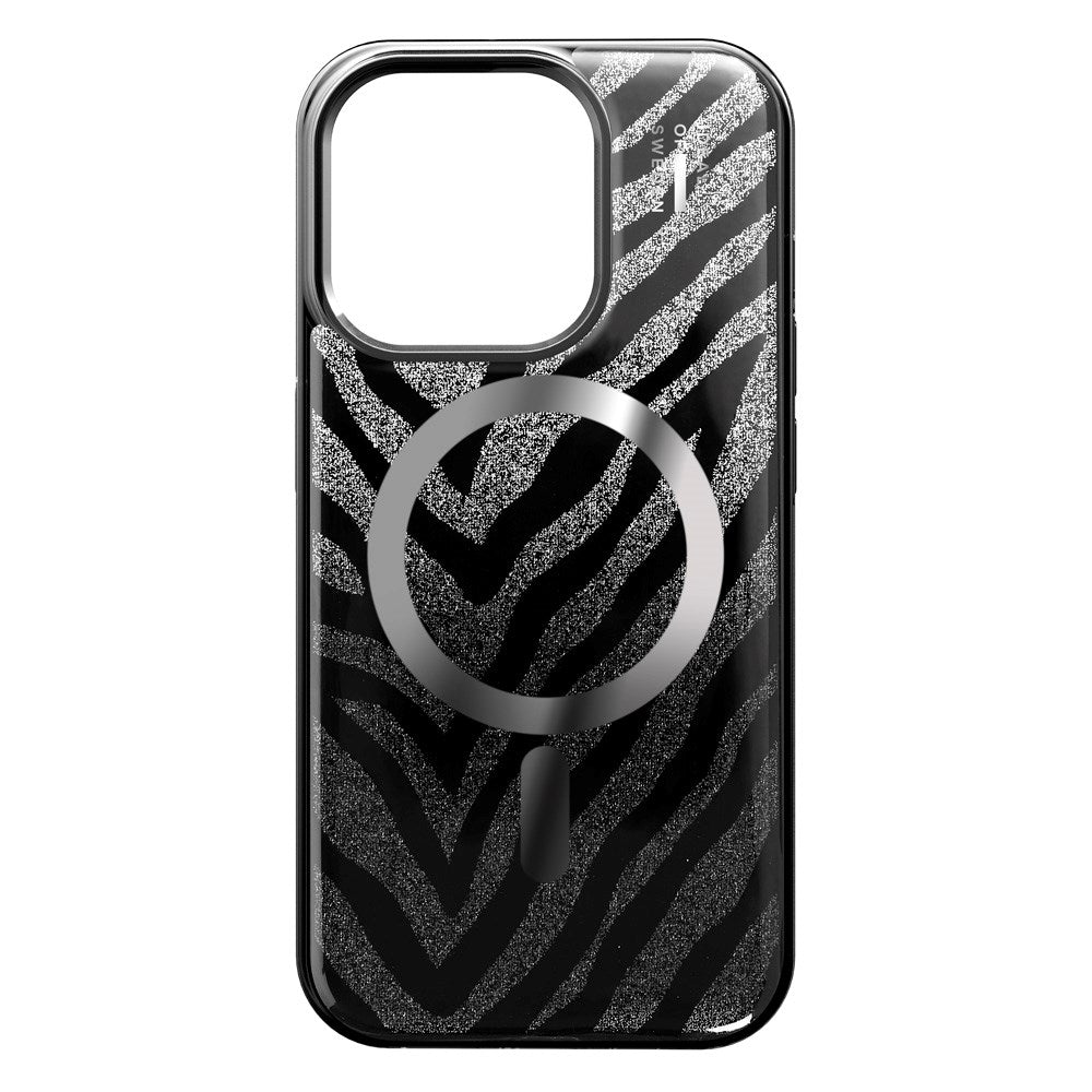 iDeal Of Sweden iPhone 17e / 16e / 15 / 14 / 13 Clear Case - MagSafe Kompatibel - Zebra Mystique