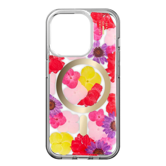 iPhone 17e / 16e / 15 / 14 / 13 iDeal Of Sweden Clear Case - MagSafe Kompatibel - Tropical Floral