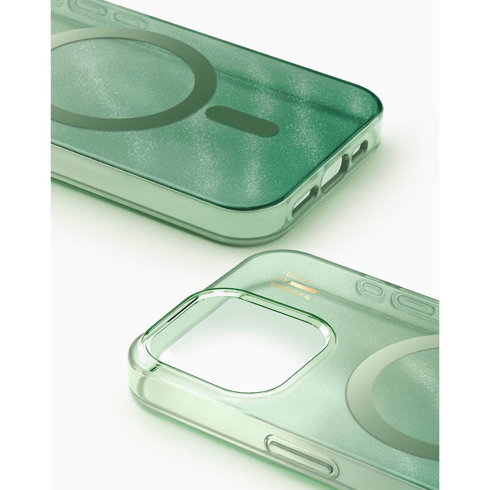iPhone 15 Pro Max iDeal Of Sweden Clear Case - MagSafe Kompatibel - Sage Green
