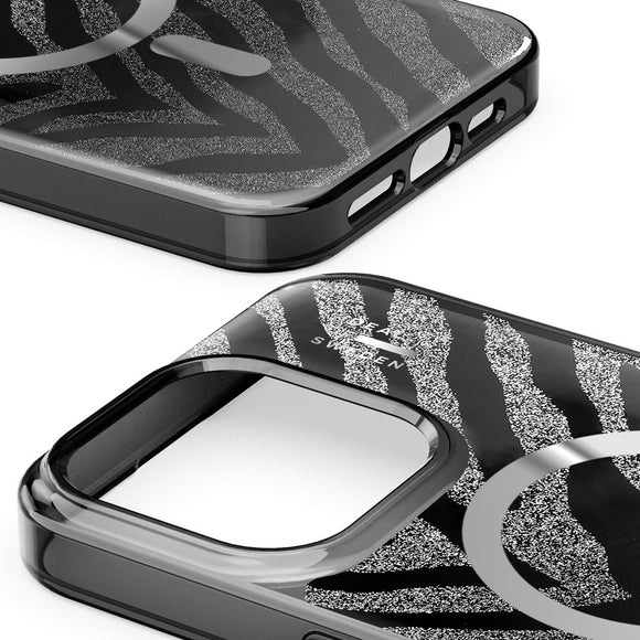 iDeal Of Sweden iPhone 15 Pro Max Clear Case - MagSafe Kompatibel - Zebra Mystique