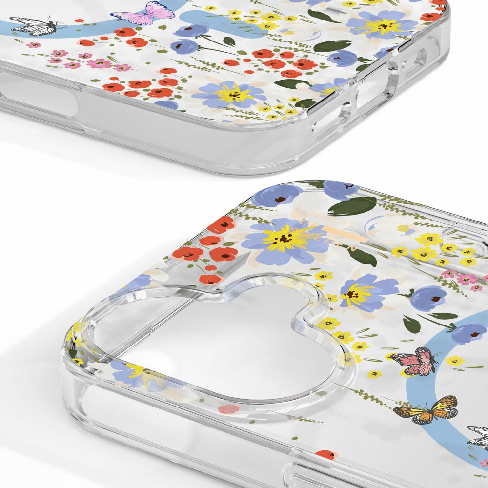 iDeal Of Sweden iPhone 16 Clear Case - MagSafe Kompatibel - Artistic Garden