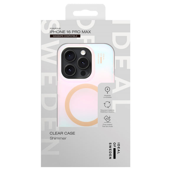 iDeal Of Sweden iPhone 16 Pro Max Clear Case - MagSafe Kompatibel - Shimmer