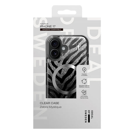iDeal Of Sweden iPhone 17 Clear Case - MagSafe Kompatibel - Zebra Mystique
